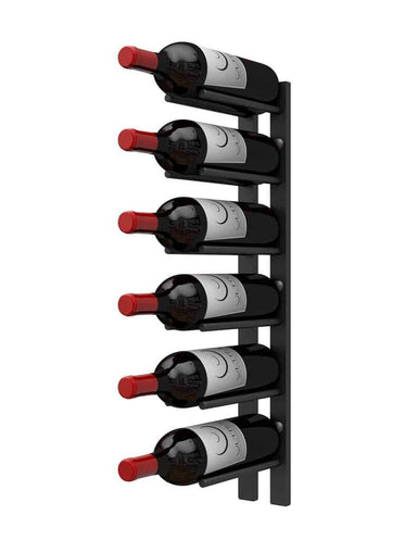 Ultra Wine Racks Straight Wall Rails - 2FT Metal Wine Rack (6 Bottles)