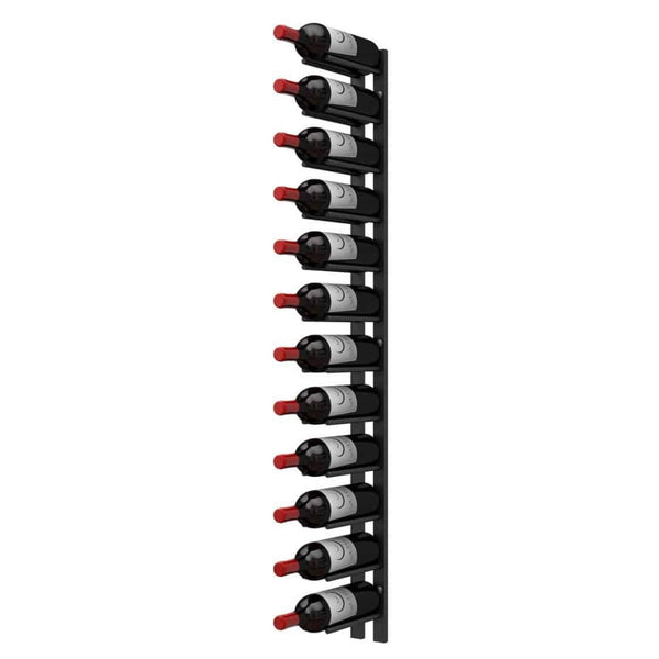 Ultra 4FT Cork-Out Straight Wall Rail Wine Rack (12 Bottles) - Cork Out Design with wine bottles