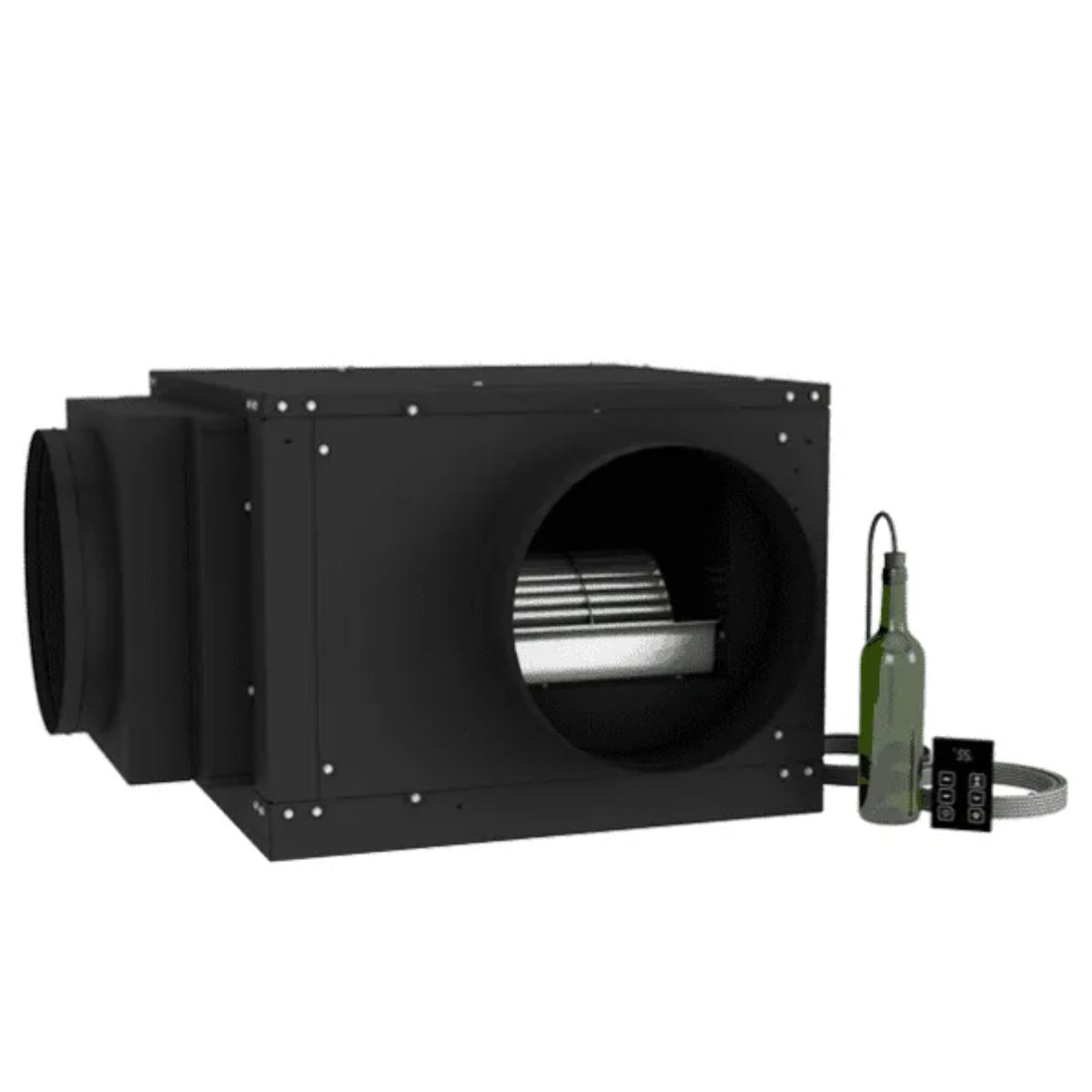 WhisperKOOL Quantum 9000 Split Ducted Wine Cooling System - Front View Studio Image