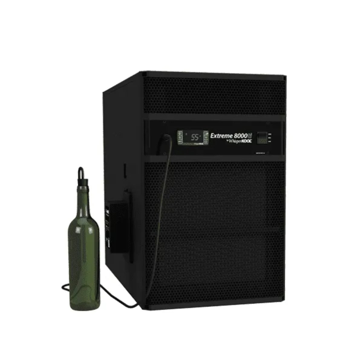 WhisperKOOL Through The Wall Extreme 8000 Ti Wine Cooling System - Angled View of the Cooling System