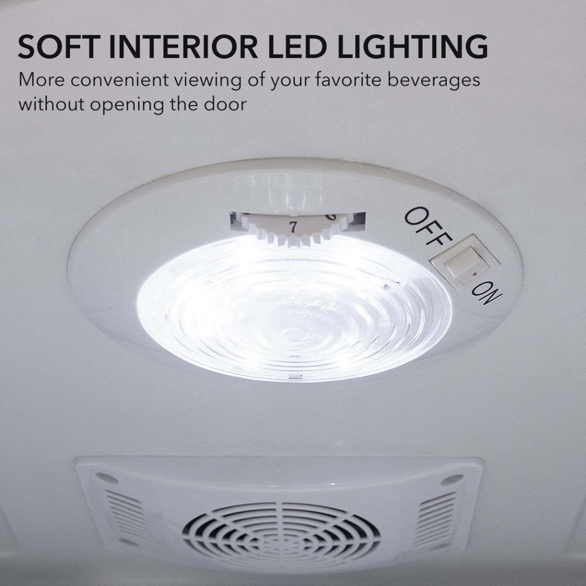 Whynter BR-091WS 90-Can Stainless Steel Beverage Refrigerator - Soft Interior LED Lighting