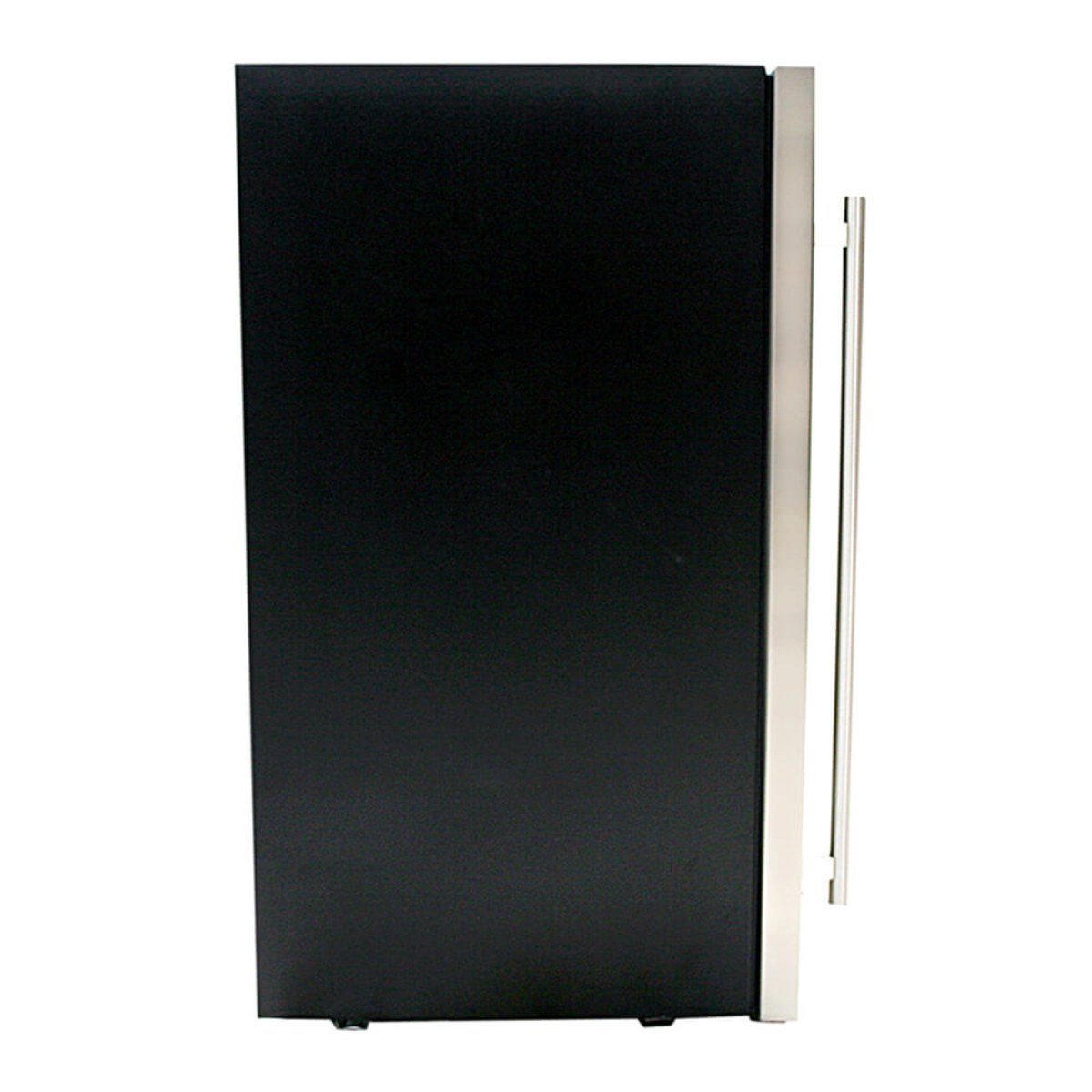 Whynter BR-125SD 117-Can Stainless Steel Beverage Refrigerator - Side View with handle shown