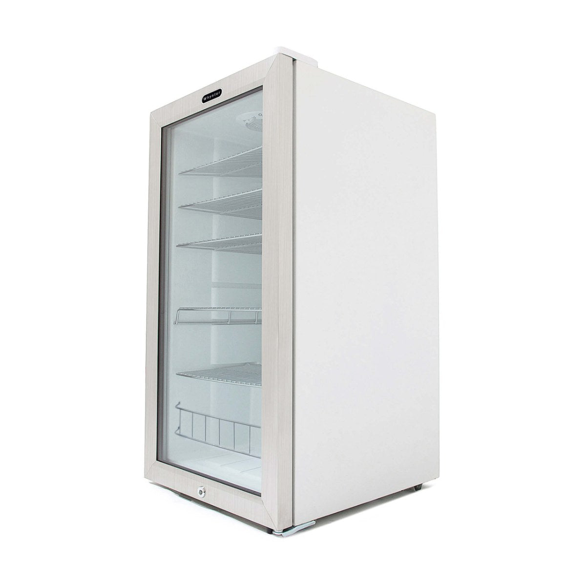 Whynter BR-128WS 17" Freestanding Beverage Refrigerator - Left Side View Studio Image