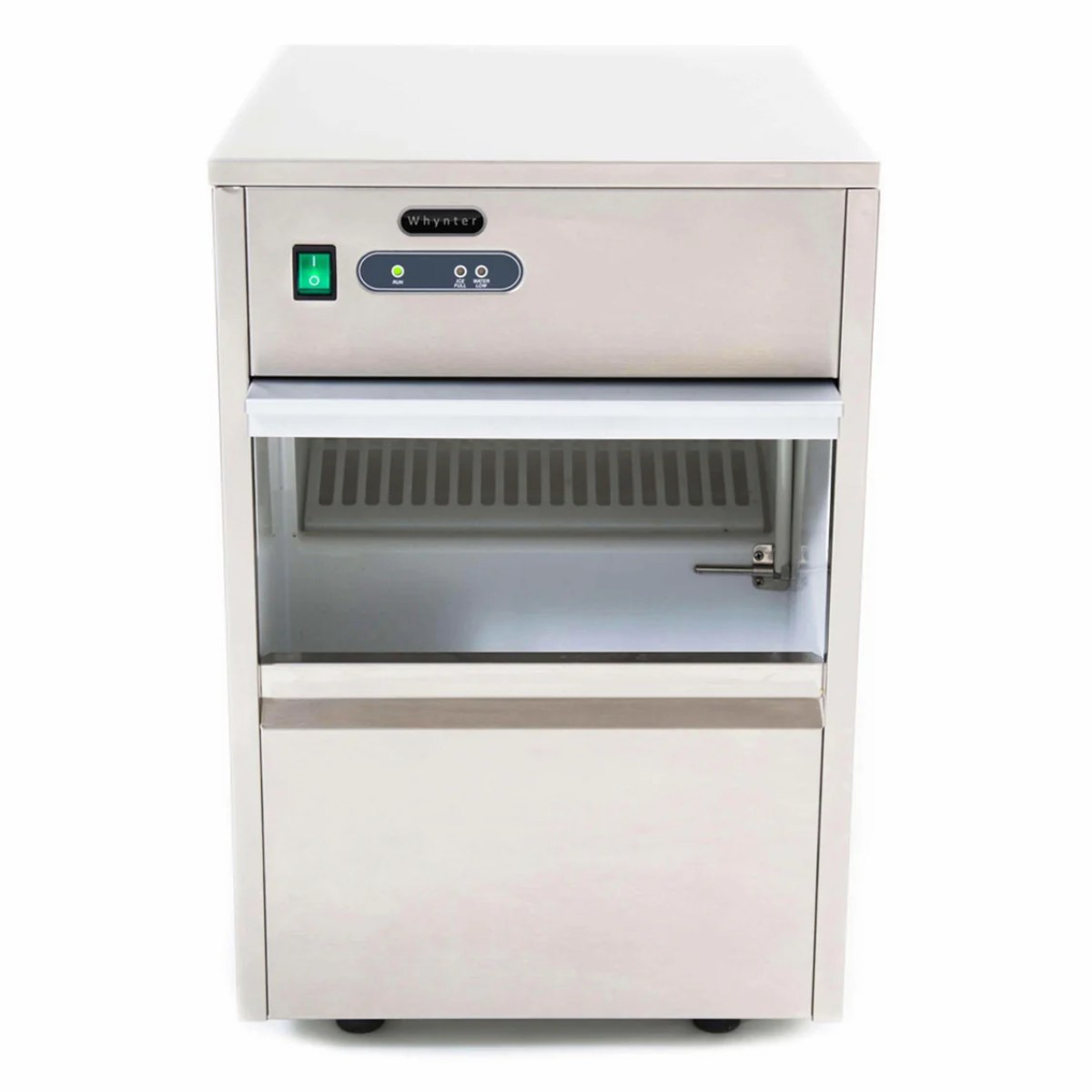 Whynter FIM-450HS 44 lb Freestanding Ice Maker - Front View of the Ice Maker Open Lid