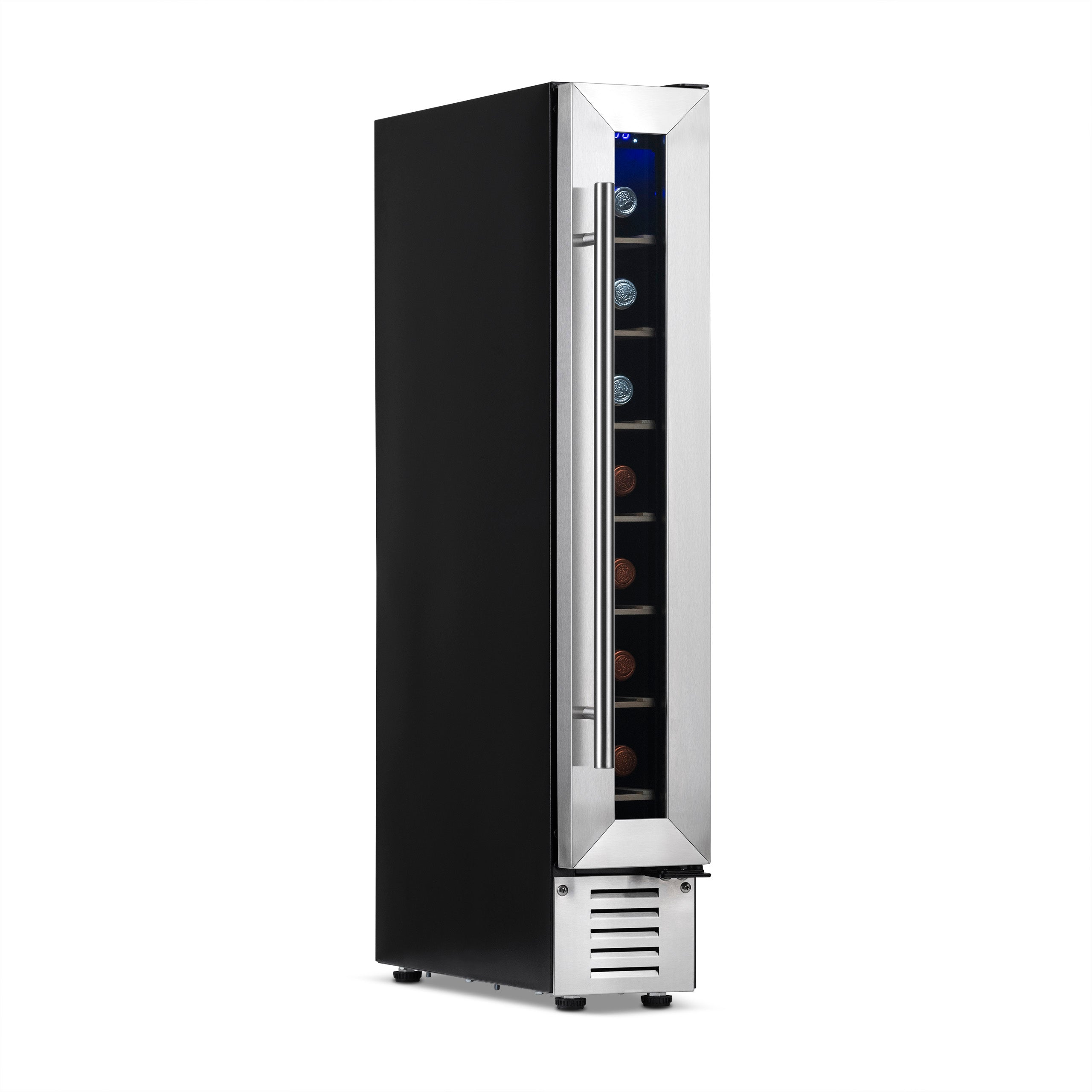 NewAir 6" Built-In 7 Bottle Compressor Wine Fridge in Stainless Steel