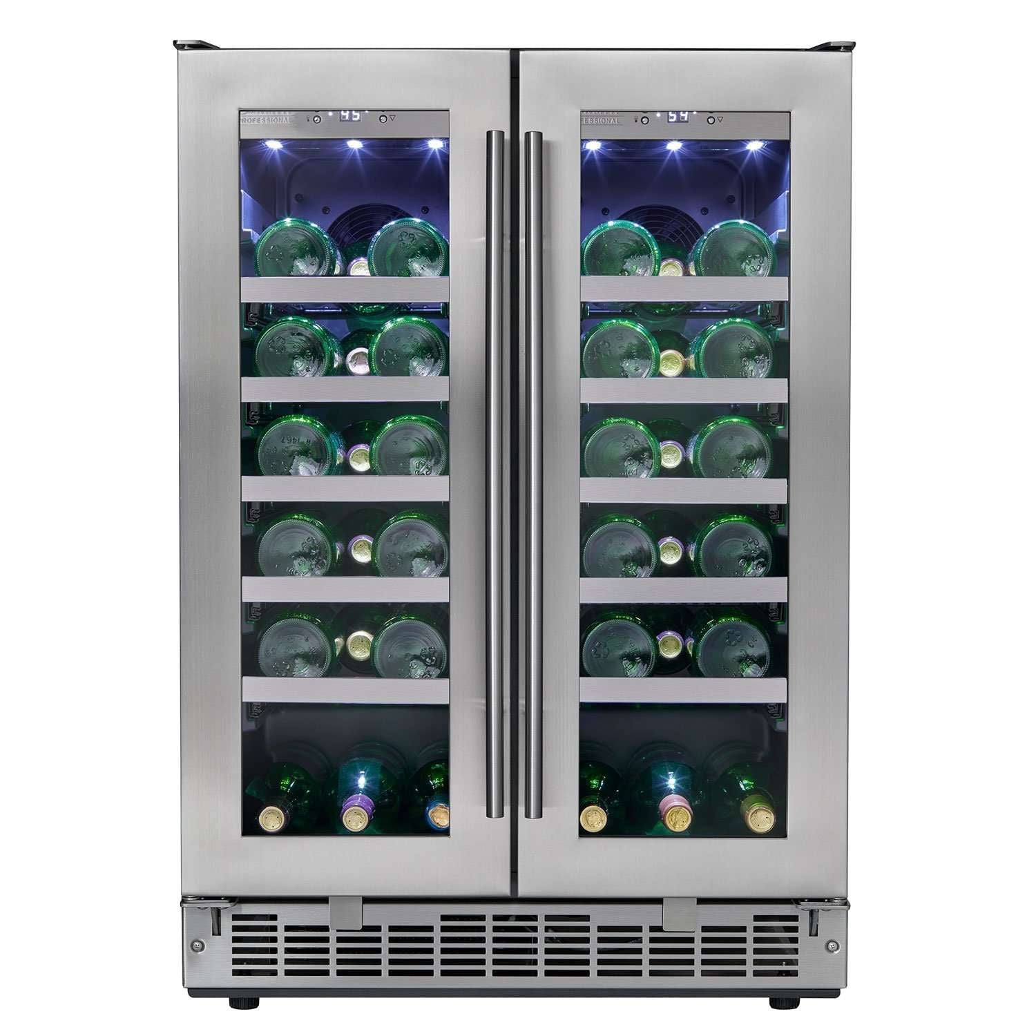 Silhouette Professional Napa 42-Bottle Dual Zone Wine Cooler - 23.8" Stainless DWC047D1BSSPR,DWC047D1BSSPR