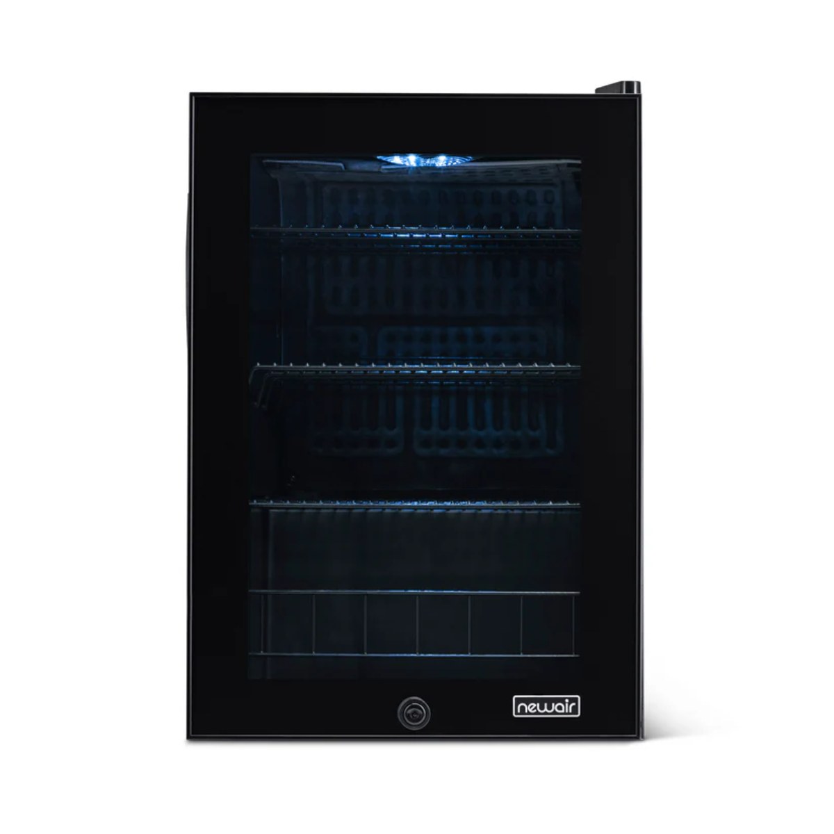Newair 90-Can Freestanding Beverage Fridge – 17″ Black