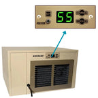 Breezaire WKCE 1060 Wine Cabinet Cooling System 140 cu.ft. - Sentry III Controls Close up View 