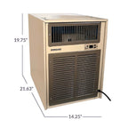 Breezaire WKL 4000 Wine Cellar System 1000 cu.ft. - Beige Unit with Dimensions