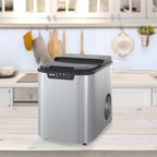 Danby 25 lbs. Countertop Ice Maker in Stainless Steel - countertop ice maker in a bright kitchen