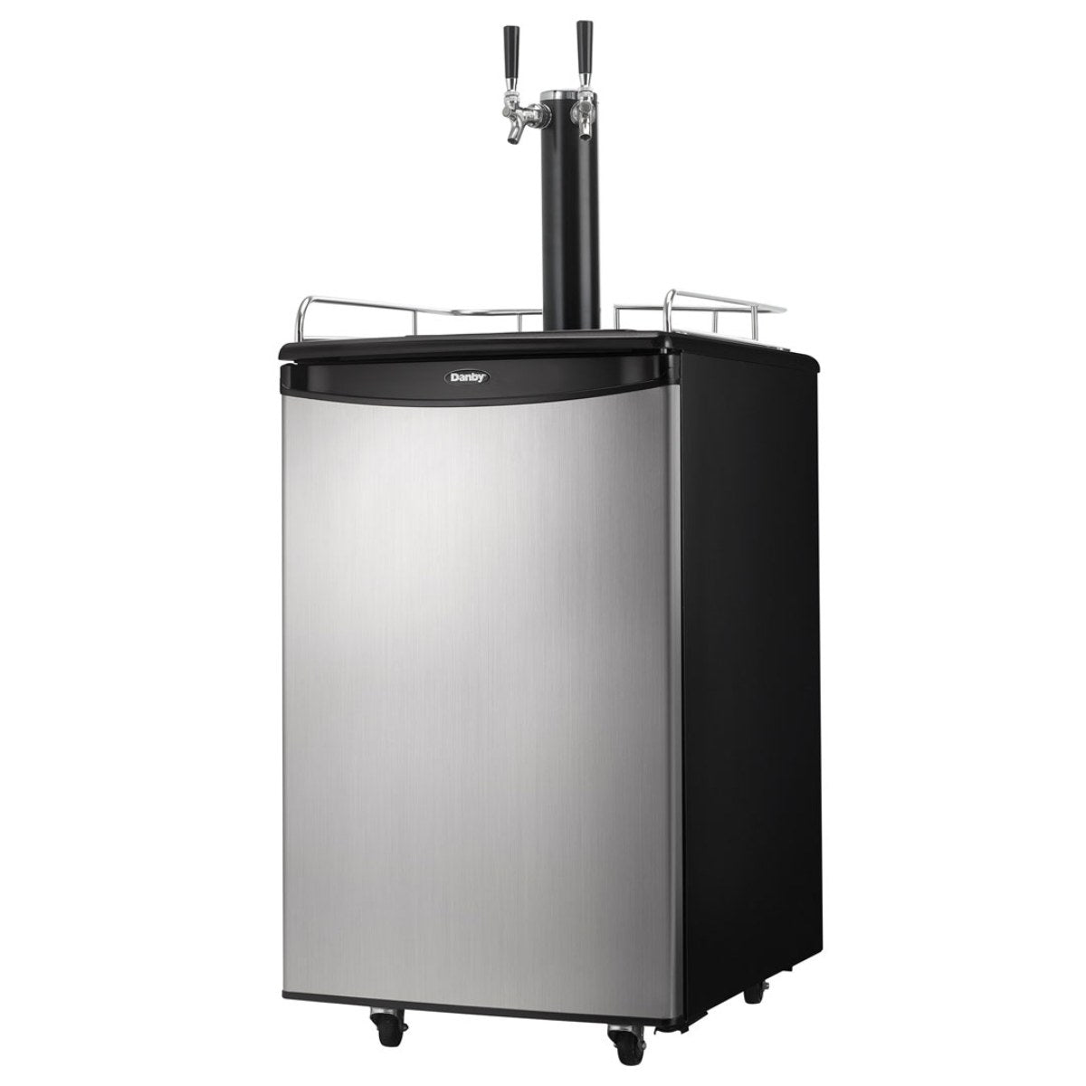 Danby 5.4 cu. ft. Dual Tap Kegerator – Keg Cooler - front right view closed door