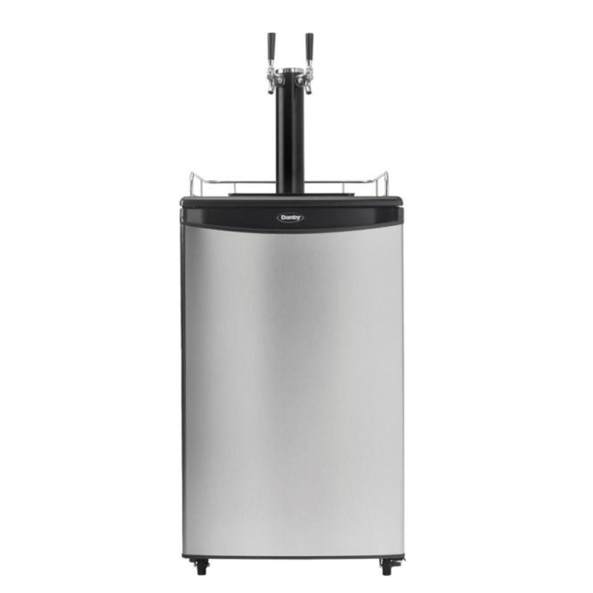 Danby 5.4 cu. ft. Dual Tap Kegerator – Keg Cooler - front view closed door studio image
