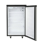 Danby 5.4 cu. ft. Dual Tap Kegerator – Keg Cooler - front view empty inside open door fridge setup