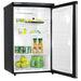 Danby 5.4 cu. ft. Single Tap Kegerator - fridge mode with drinks and foods