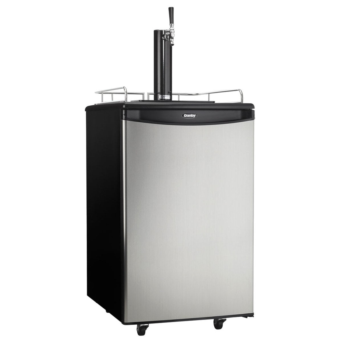 Danby 5.4 cu. ft. Single Tap Kegerator - front left view closed door
