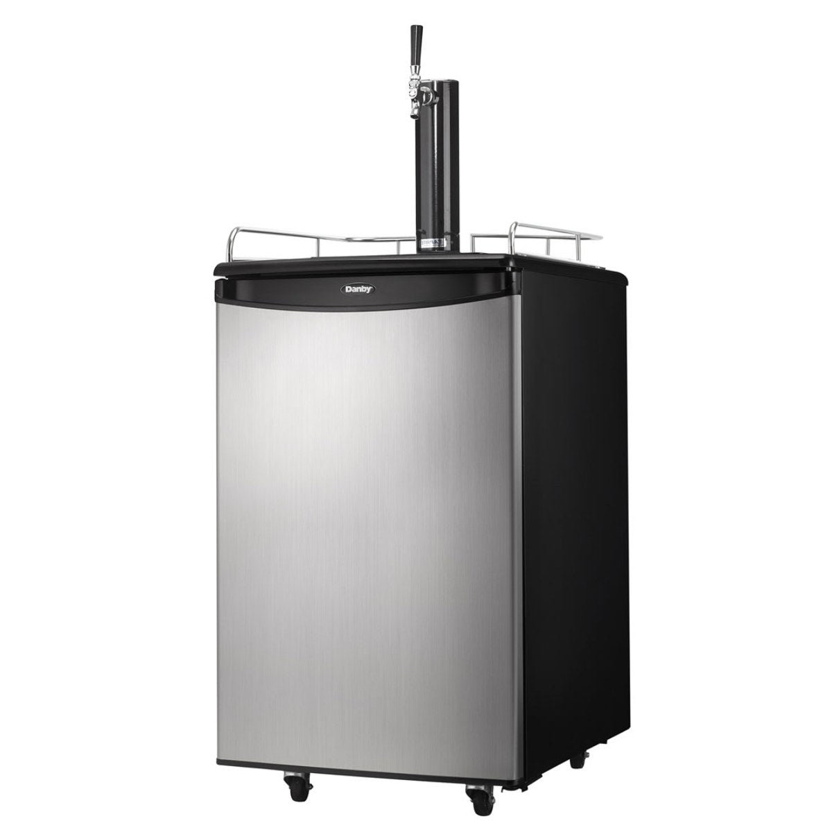 Danby 5.4 cu. ft. Single Tap Kegerator - front right view closed door