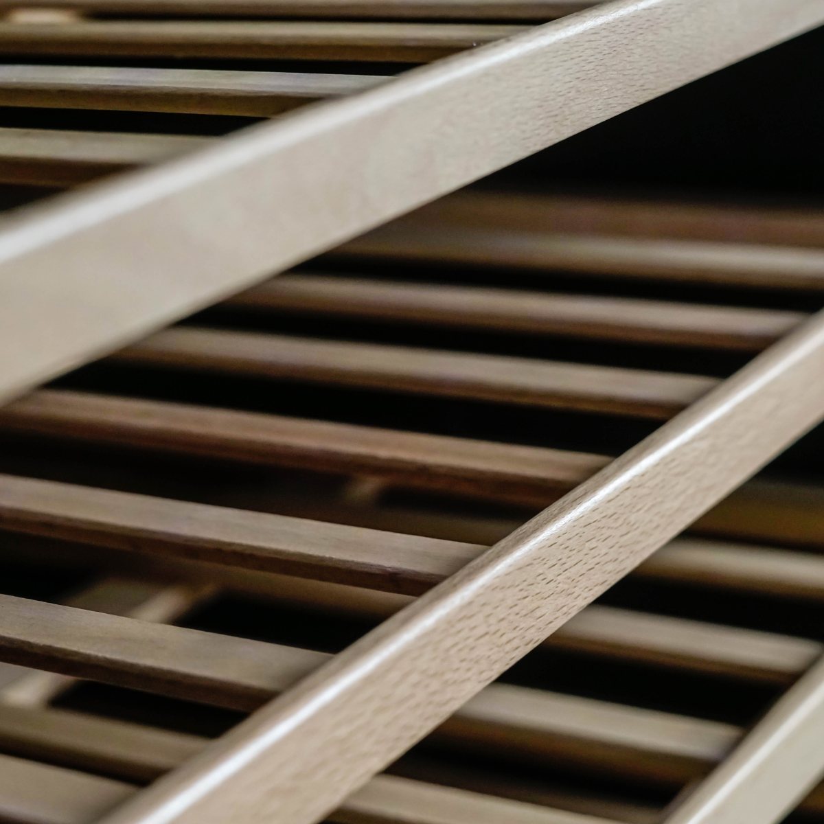 Danby 94 Bottle Freestanding Wine Cooler in Black - close up view of the shelves