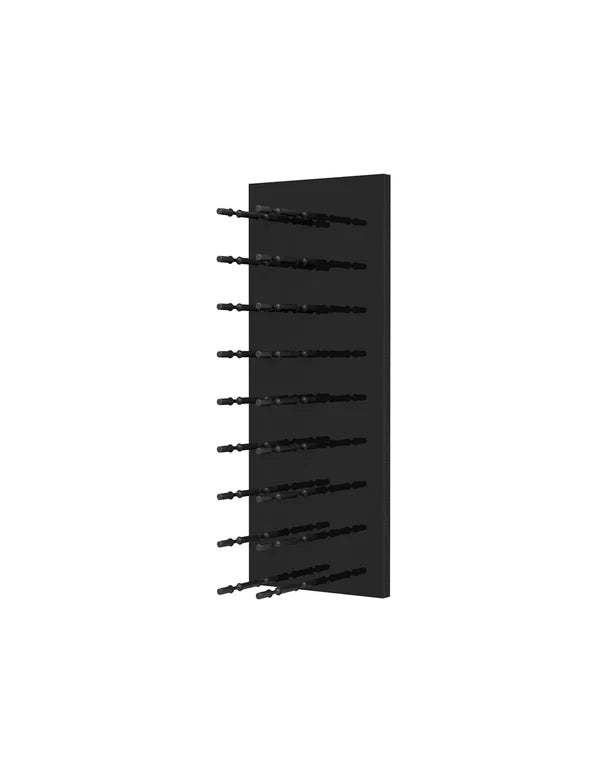 Fusion Wine Wall Rack (Label Out) - Black Acrylic (9 - 27 Bottles)