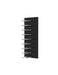 Fusion Wine Wall Rack (Label Out) - Black Acrylic (9 - 27 Bottles)