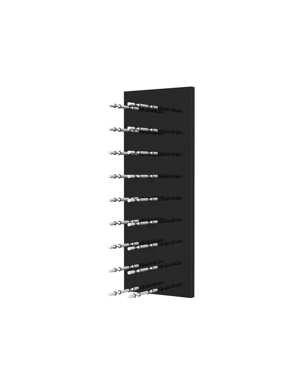 Fusion Wine Wall Rack (Label Out) - Black Acrylic (9 - 27 Bottles)