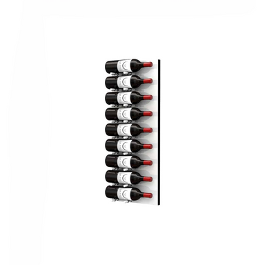 Fusion Wine Wall Rack (Label Out) - White Acrylic (9 - 27 Bottles)