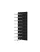 Fusion Wine Wall Rack (Label Out) - Black Acrylic (9 - 27 Bottles)