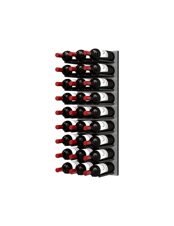 Fusion Wine Wall Rack 3FT (Cork Out) - Alumasteel (27 Bottles)