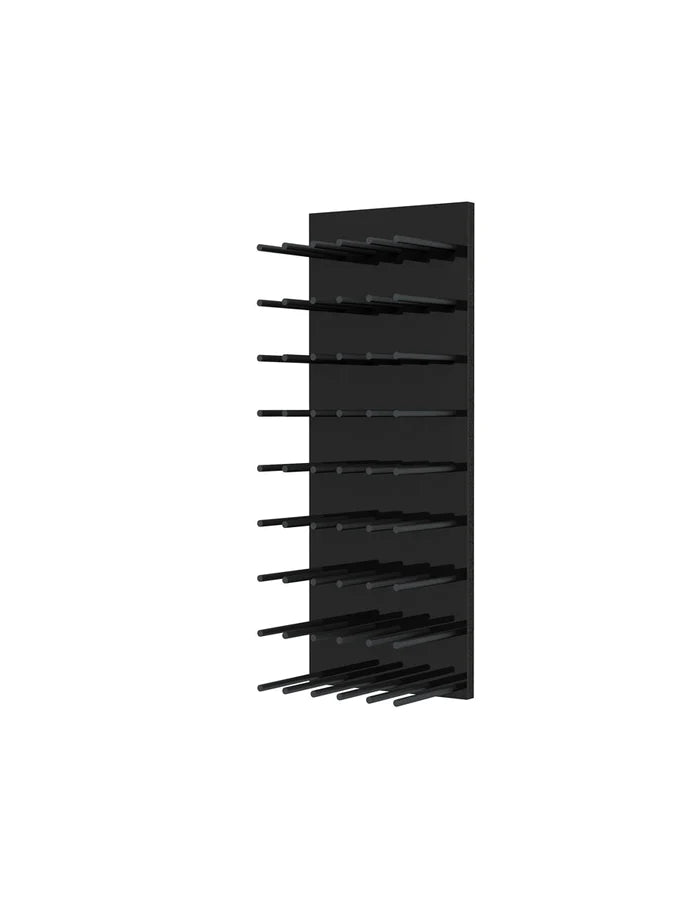 Fusion Wine Wall Rack 3FT (Cork Out) - Black Acrylic (27 Bottles)