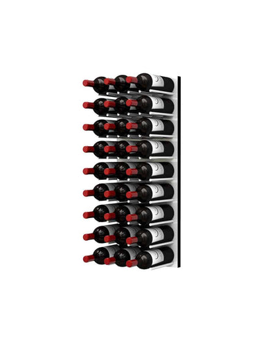 Fusion Wine Wall Rack 3FT (Cork Out) - White Acrylic (27 Bottles)