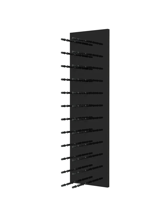 Fusion Wine Wall Rack 4FT (Label Out) - Black Acrylic (12 - 36 Bottles)