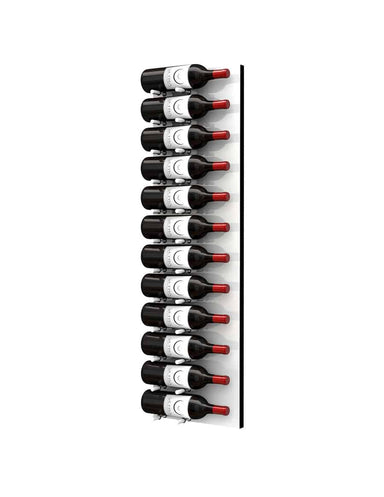 Fusion Wine Wall Rack 4FT (Label Out) - White Acrylic (12 - 36 Bottles)