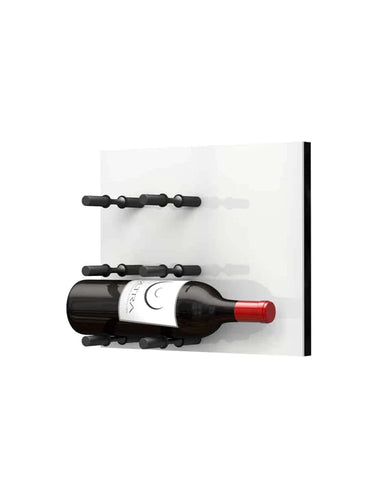 Fusion Wine Wall Panel (Label Out) - White Acrylic (3 To 9 Bottles)