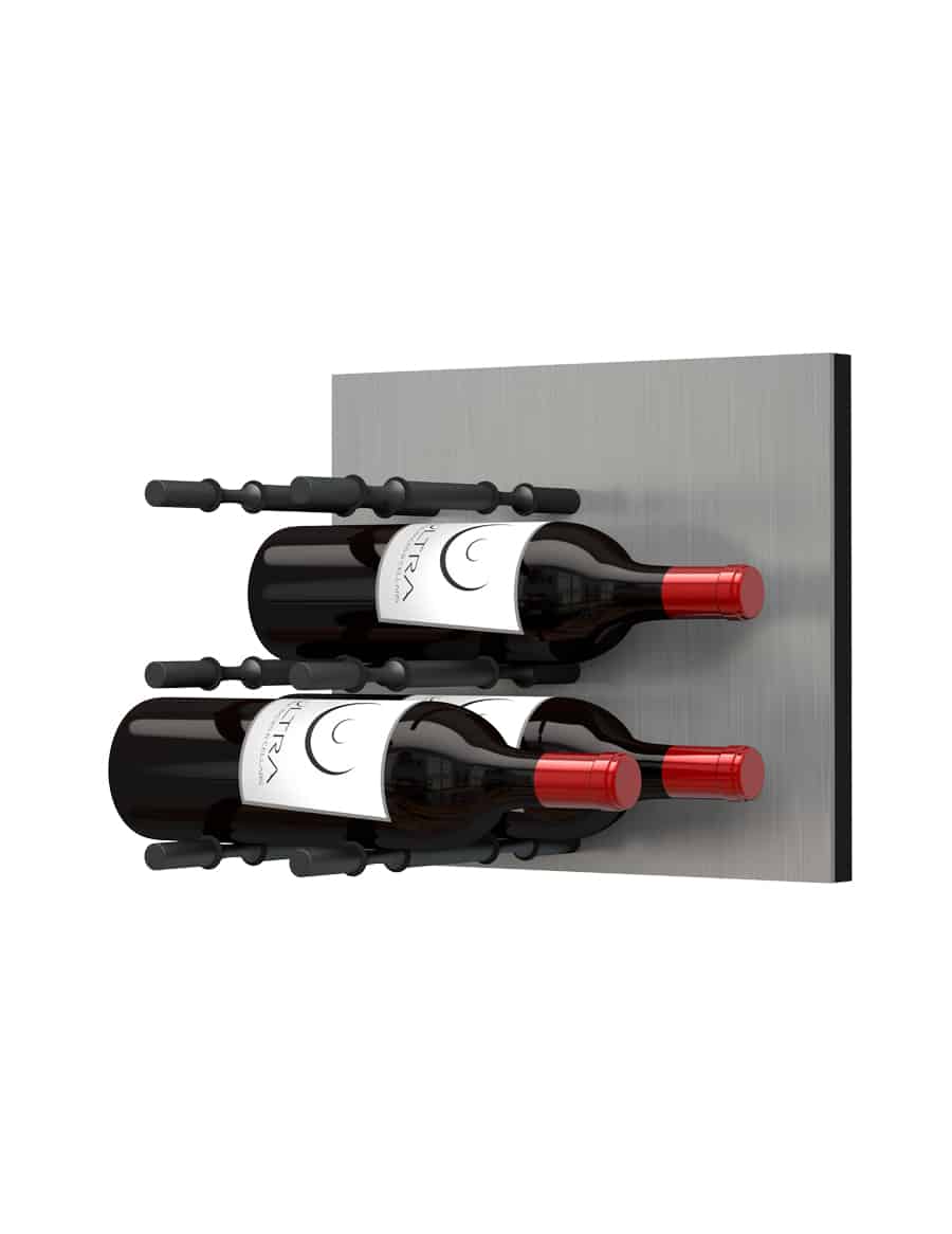 Fusion Wine Wall Panel (Label Out) - Alumasteel (3 To 9 Bottles)