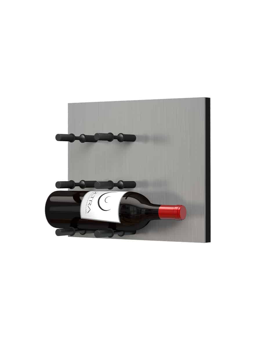 Fusion Wine Wall Panel (Label Out) - Alumasteel (3 To 9 Bottles)
