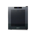 Luma 16 Bottle Shadow Series Freestanding Wine Fridge – 16.9" Black - Front View - Loaded Fridge - Closed Door