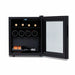 Luma 16 Bottle Shadow Series Freestanding Wine Fridge – 16.9" Black - Front View - Loaded Fridge - Open Door