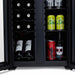Luma Comfort 39 Can 12 Bottle Shadow Series Dual Zone Fridge – 20" - Bottom View of the Fridge