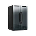 Luma Comfort 39 Can 12 Bottle Shadow Series Dual Zone Fridge – 20" - Front Left View - Loaded Fridge - Closed Doors