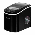 Magic Chef 27 lb. Portable Countertop Ice Maker in Black - front right of the ice maker exhaust shown