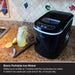 Magic Chef 27 lb. Portable Countertop Ice Maker in Black - make ice in 7 minutes 9 ice cubes per cycle