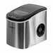 Magic Chef 27 lb. Portable Countertop Ice Maker in Stainless Steel - front right of the ice maker exhaust shown