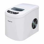 Magic Chef 27 lb. Portable Countertop Ice Maker in White - front right view with exhaust shown