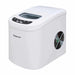 Magic Chef 27 lb. Portable Countertop Ice Maker in White - front right view with exhaust shown