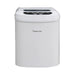 Magic Chef 27 lb. Portable Countertop Ice Maker in White - front view closed lid