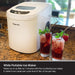 Magic Chef 27 lb. Portable Countertop Ice Maker in White - makes ice in 7 minutes 9 cubes per cycle