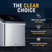 NewAir 40 lbs/Day Countertop Clear Ice Maker – Stainless Steel - The Clear Choice - Features shown