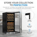 Newair 116 Bottle Dual Zone Wine Fridge – 27" Stainless Steel - Store your collection to perfection