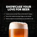 Newair 126-Can Freestanding Beers of the World Fridge with SplitShelf - Showcase your love for beer with beers of the world design