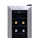 Newair 12 Bottle Freestanding Wine Fridge – 9.9" Stainless Steel - Close up view of the Controls
