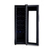 Newair 12 Bottle Freestanding Wine Fridge – 9.9" Stainless Steel - Front View - Empty Shelves - Open Door